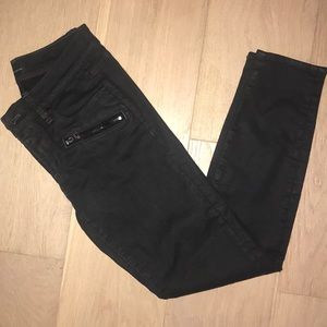 Black Coated skinny jeans